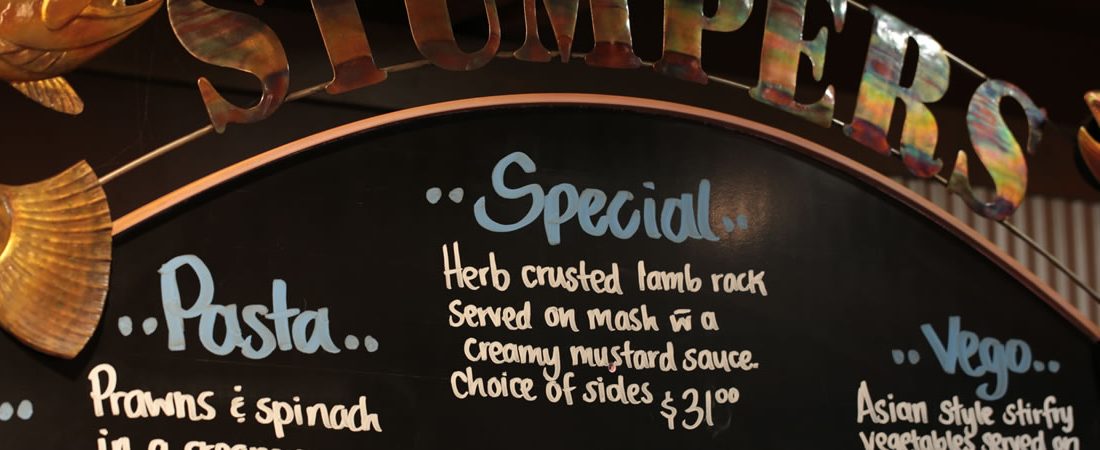 Changing blackboard specials take advantage of local and fresh ingredients.
(photo: © juergenschacke.com)